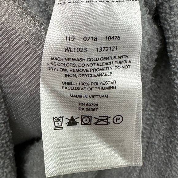 Columbia Fleece Vest Women's Size Large Gray Pink Zip Pockets - Picture 5 of 7